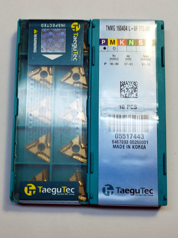 TaeguTec TNMG 160404 L-VF TT5100