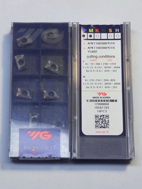 YG-1 APKT 100308 PDTR YG602