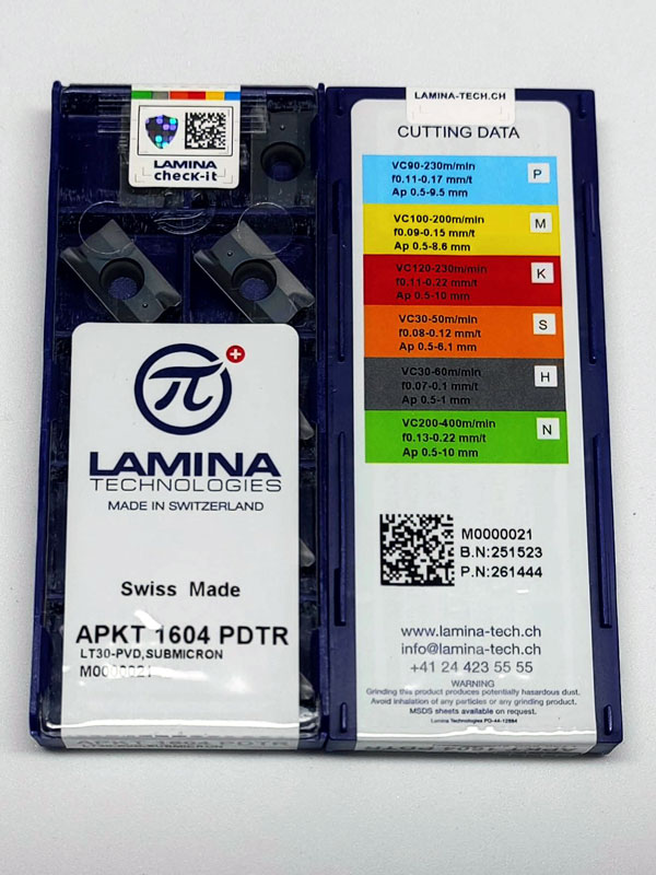 Lamina APKT 1604PDTR LT30
