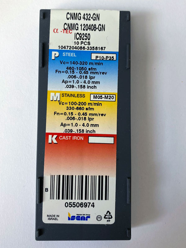 Iscar CNMG 120408-GN IC9250