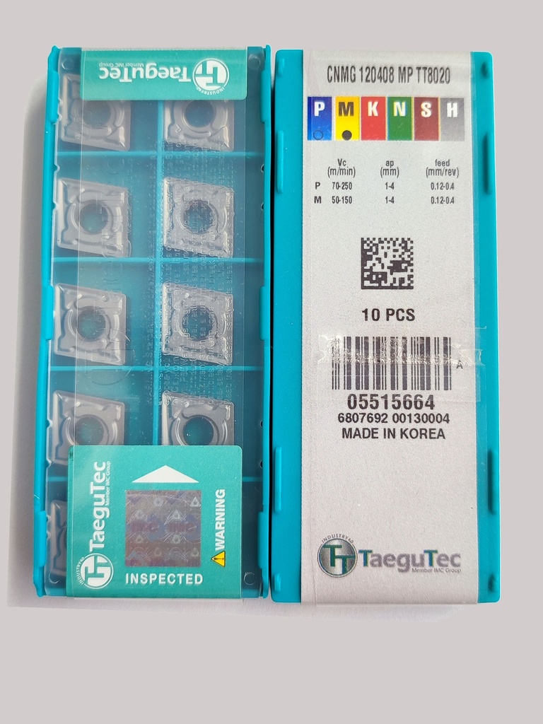 TaeguTec CNMG 120408 MP TT8020
