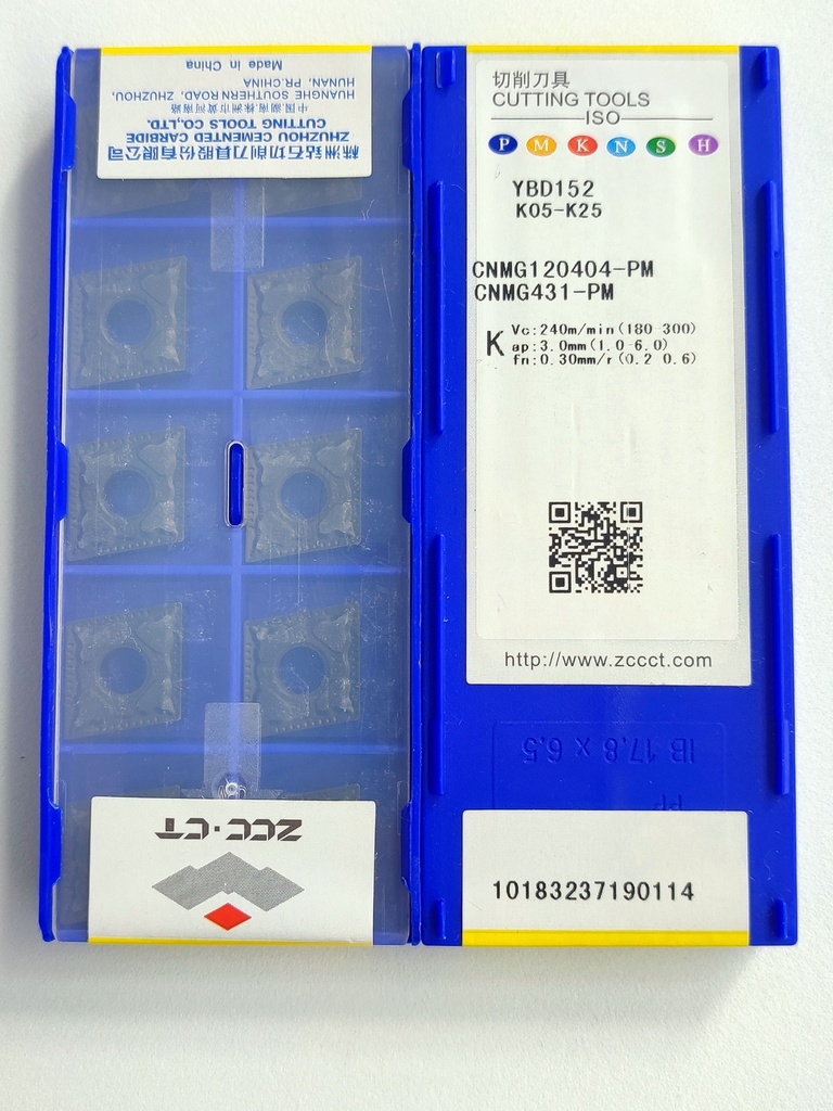 ZCC CNMG 120404-EM YBM253