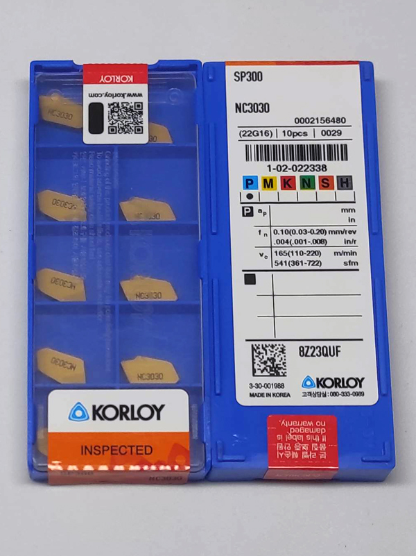 Korloy SP300 NC3030