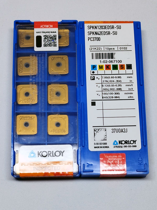 Korloy SPKN 1203 EDSR-SU PC3700