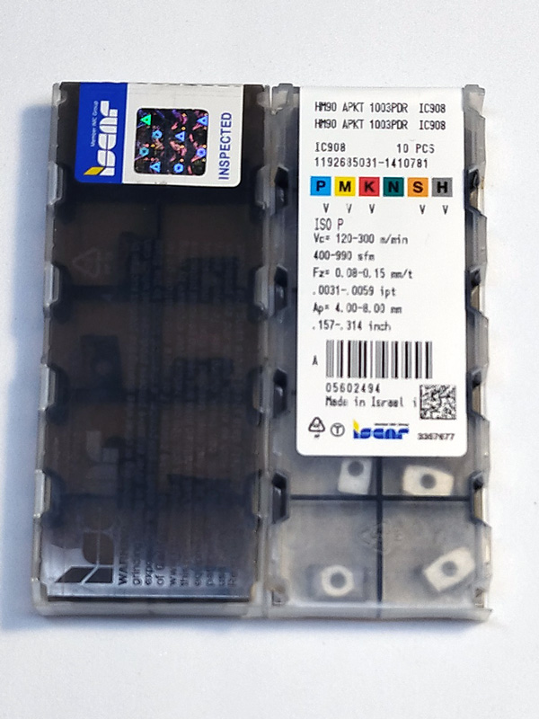 Iscar HM90 APKT 1003 PDR IC908