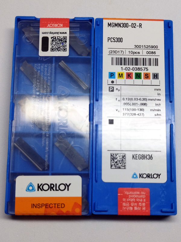 Korloy MGMN 300-02-R PC5300
