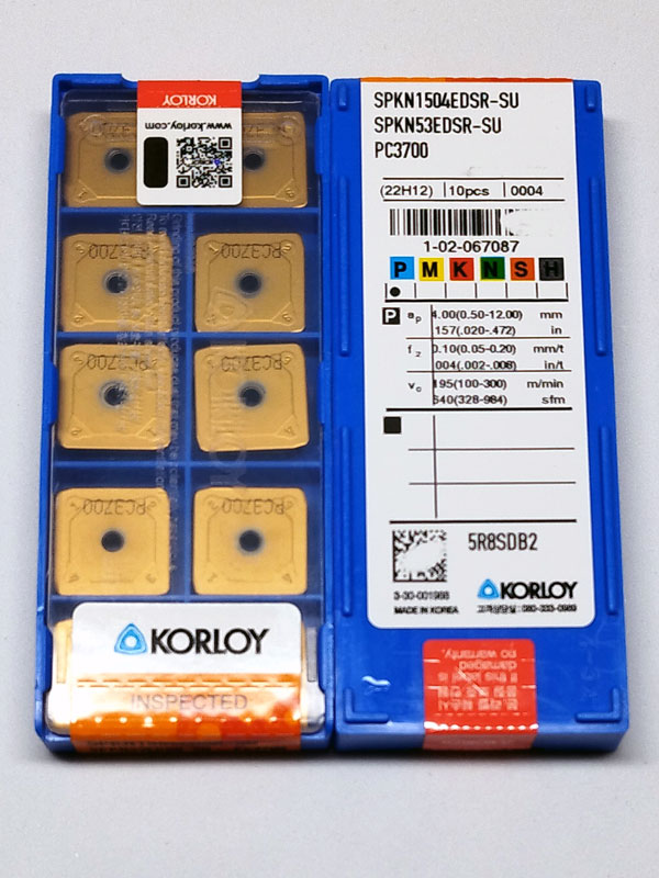 Korloy SPCN 1504 EDR ST30A