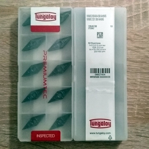 Tungaloy VNMG 160404 SM AH645