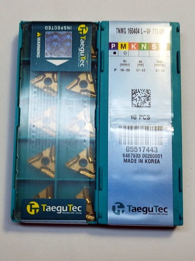 TaeguTec TNMG 160404 L-VF TT5100