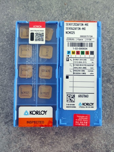 Korloy SEKR 1203 AFSN-MX NCM325