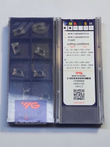 YG-1 APKT 100308 PDTR YG602