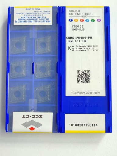 ZCC CNMG 120404-EM YBM253