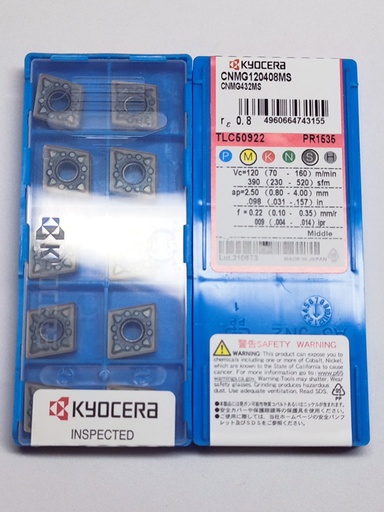 Kyocera CNMG 120408 MS PR1535
