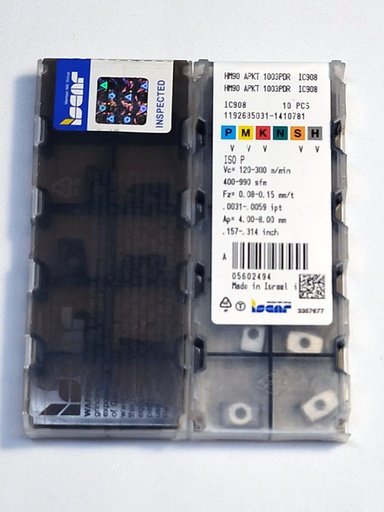 Iscar HM90 APKT 1003 PDR IC908