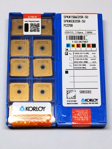 Korloy SPCN 1504 EDR ST30A