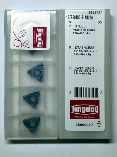 Tungaloy 16IR20 ISO-B AH725